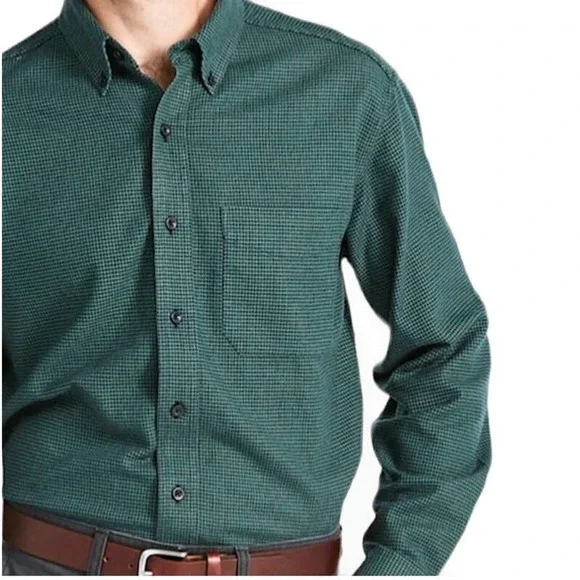 men's wicked good flannel shirt traditional fit houndstooth